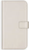 Selencia Hoesje Geschikt voor Samsung Galaxy A42 Hoesje Met Pasjeshouder - Selencia Echt Lederen Bookcase - Lichtgrijs