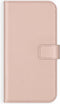 Selencia Hoesje Geschikt voor Samsung Galaxy A42 Hoesje Met Pasjeshouder - Selencia Echt Lederen Bookcase - Roze