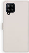 Selencia Hoesje Geschikt voor Samsung Galaxy A42 Hoesje Met Pasjeshouder - Selencia Echt Lederen Bookcase - Lichtgrijs