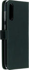Selencia Hoesje Geschikt voor Samsung Galaxy A50 / A30s Hoesje Met Pasjeshouder - Selencia Echt Lederen Bookcase - Groen