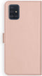 Selencia Hoesje Geschikt voor Samsung Galaxy A51 Hoesje Met Pasjeshouder - Selencia Echt Lederen Bookcase - Roze
