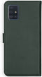 Selencia Hoesje Geschikt voor Samsung Galaxy A51 Hoesje Met Pasjeshouder - Selencia Echt Lederen Bookcase - Groen