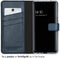 Selencia Hoesje Geschikt voor Samsung Galaxy A52 (4G) / A52s / A52 (5G) Hoesje Met Pasjeshouder - Selencia Echt Lederen Bookcase - Blauw