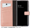 Selencia Hoesje Geschikt voor Samsung Galaxy A53 Hoesje Met Pasjeshouder - Selencia Echt Lederen Bookcase - roze