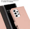 Selencia Hoesje Geschikt voor Samsung Galaxy A53 Hoesje Met Pasjeshouder - Selencia Echt Lederen Bookcase - roze