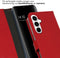 Selencia Hoesje Geschikt voor Samsung Galaxy A55 Hoesje Met Pasjeshouder - Selencia Echt Lederen Bookcase - Rood