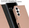Selencia Hoesje Geschikt voor Samsung Galaxy A55 Hoesje Met Pasjeshouder - Selencia Echt Lederen Bookcase - roze