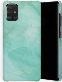 Selencia Hoesje Geschikt voor Samsung Galaxy A71 Hoesje - Selencia Maya Fashion Backcover - groen
