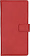 Selencia Hoesje Geschikt voor Samsung Galaxy Note 10 Hoesje Met Pasjeshouder - Selencia Echt Lederen Bookcase - Rood