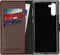 Selencia Hoesje Geschikt voor Samsung Galaxy Note 10 Hoesje Met Pasjeshouder - Selencia Echt Lederen Bookcase - Bruin