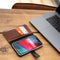 Selencia Hoesje Geschikt voor Samsung Galaxy Note 10 Hoesje Met Pasjeshouder - Selencia Echt Lederen Bookcase - Bruin