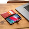 Selencia Hoesje Geschikt voor Samsung Galaxy Note 10 Hoesje Met Pasjeshouder - Selencia Echt Lederen Bookcase - Rood