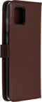 Selencia Hoesje Geschikt voor Samsung Galaxy Note 10 Lite Hoesje Met Pasjeshouder - Selencia Echt Lederen Bookcase - Bruin