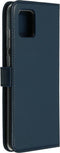 Selencia Hoesje Geschikt voor Samsung Galaxy Note 10 Lite Hoesje Met Pasjeshouder - Selencia Echt Lederen Bookcase - Blauw