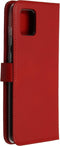 Selencia Hoesje Geschikt voor Samsung Galaxy Note 10 Lite Hoesje Met Pasjeshouder - Selencia Echt Lederen Bookcase - Rood