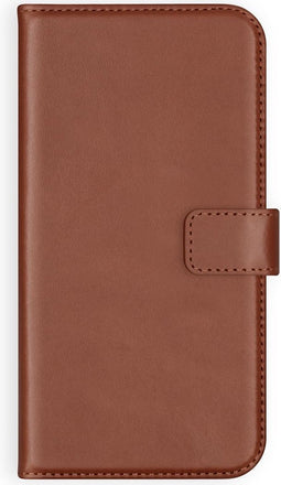 Selencia Hoesje Geschikt voor Samsung Galaxy Note 10 Plus Hoesje Met Pasjeshouder - Selencia Echt Lederen Bookcase - Lichtbruin