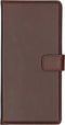 Selencia Hoesje Geschikt voor Samsung Galaxy Note 10 Plus Hoesje Met Pasjeshouder - Selencia Echt Lederen Bookcase - Bruin