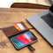 Selencia Hoesje Geschikt voor Samsung Galaxy Note 10 Plus Hoesje Met Pasjeshouder - Selencia Echt Lederen Bookcase - Bruin