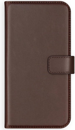 Selencia Hoesje Geschikt voor Samsung Galaxy Note 9 Hoesje Met Pasjeshouder - Selencia Echt Lederen Bookcase - Bruin