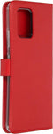 Selencia Hoesje Geschikt voor Samsung Galaxy S10 Lite Hoesje Met Pasjeshouder - Selencia Echt Lederen Bookcase - Rood