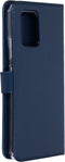 Selencia Hoesje Geschikt voor Samsung Galaxy S10 Lite Hoesje Met Pasjeshouder - Selencia Echt Lederen Bookcase - Blauw