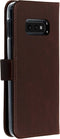 Selencia Hoesje Geschikt voor Samsung Galaxy S10e Hoesje Met Pasjeshouder - Selencia Echt Lederen Bookcase - Bruin