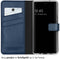 Selencia Hoesje Geschikt voor Samsung Galaxy S20 FE Hoesje Met Pasjeshouder - Selencia Echt Lederen Bookcase - Blauw