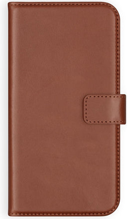 Selencia Hoesje Geschikt voor Samsung Galaxy S20 Hoesje Met Pasjeshouder - Selencia Echt Lederen Bookcase - Lichtbruin