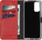 Selencia Hoesje Geschikt voor Samsung Galaxy S20 Hoesje Met Pasjeshouder - Selencia Echt Lederen Bookcase - Rood