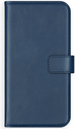 Selencia Hoesje Geschikt voor Samsung Galaxy S20 Plus Hoesje Met Pasjeshouder - Selencia Echt Lederen Bookcase - Blauw