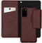Selencia Hoesje Geschikt voor Samsung Galaxy S20 Plus Hoesje Met Pasjeshouder - Selencia Llyr 2-in-1 Uitneembare Slang Bookcase - Donkerrood
