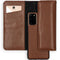 Selencia Hoesje Geschikt voor Samsung Galaxy S20 Plus Hoesje Met Pasjeshouder - Selencia Eny Uitneembare Vegan Lederen Clutch - Bruin