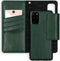 Selencia Hoesje Geschikt voor Samsung Galaxy S20 Plus Hoesje Met Pasjeshouder - Selencia Surya 2-in-1 Uitneembare Vegan Lederen Bookcase - Groen