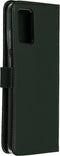 Selencia Hoesje Geschikt voor Samsung Galaxy S20 Plus Hoesje Met Pasjeshouder - Selencia Echt Lederen Bookcase - Groen