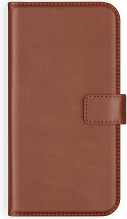 Selencia Hoesje Geschikt voor Samsung Galaxy S20 Ultra Hoesje Met Pasjeshouder - Selencia Echt Lederen Bookcase - Lichtbruin