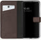 Selencia Hoesje Geschikt voor Samsung Galaxy S21 Hoesje Met Pasjeshouder - Selencia Echt Lederen Bookcase - Bruin