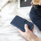 Selencia Hoesje Geschikt voor Samsung Galaxy S21 Hoesje Met Pasjeshouder - Selencia Echt Lederen Bookcase - Blauw