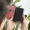Selencia Hoesje Geschikt voor Samsung Galaxy S21 Plus Hoesje Met Pasjeshouder - Selencia Echt Lederen Bookcase - Rood