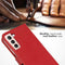 Selencia Hoesje Geschikt voor Samsung Galaxy S22 Plus Hoesje Met Pasjeshouder - Selencia Echt Lederen Bookcase - Rood