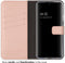 Selencia Hoesje Geschikt voor Samsung Galaxy S22 Plus Hoesje Met Pasjeshouder - Selencia Echt Lederen Bookcase - roze