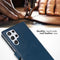 Selencia Hoesje Geschikt voor Samsung Galaxy S22 Ultra Hoesje Met Pasjeshouder - Selencia Echt Lederen Bookcase - Blauw