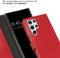 Selencia Hoesje Geschikt voor Samsung Galaxy S22 Ultra Hoesje Met Pasjeshouder - Selencia Echt Lederen Bookcase - Rood