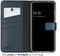 Selencia Hoesje Geschikt voor Samsung Galaxy S23 FE Hoesje Met Pasjeshouder - Selencia Echt Lederen Bookcase - Blauw