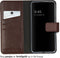 Selencia Hoesje Geschikt voor Samsung Galaxy S23 Hoesje Met Pasjeshouder - Selencia Echt Lederen Bookcase - Bruin