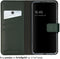 Selencia Hoesje Geschikt voor Samsung Galaxy S23 Plus Hoesje Met Pasjeshouder - Selencia Echt Lederen Bookcase - Groen