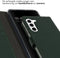 Selencia Hoesje Geschikt voor Samsung Galaxy S23 Plus Hoesje Met Pasjeshouder - Selencia Echt Lederen Bookcase - Groen
