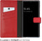 Selencia Hoesje Geschikt voor Samsung Galaxy S23 Ultra Hoesje Met Pasjeshouder - Selencia Echt Lederen Bookcase - Rood