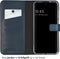 Selencia Hoesje Geschikt voor Samsung Galaxy S24 Plus Hoesje Met Pasjeshouder - Selencia Echt Lederen Bookcase - Blauw