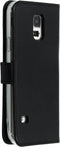 Selencia Hoesje Geschikt voor Samsung Galaxy S5 Plus / S5 Neo / S5 Hoesje Met Pasjeshouder - Selencia Echt Lederen Bookcase - Zwart