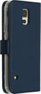 Selencia Hoesje Geschikt voor Samsung Galaxy S5 Plus / S5 Neo / S5 Hoesje Met Pasjeshouder - Selencia Echt Lederen Bookcase - Blauw